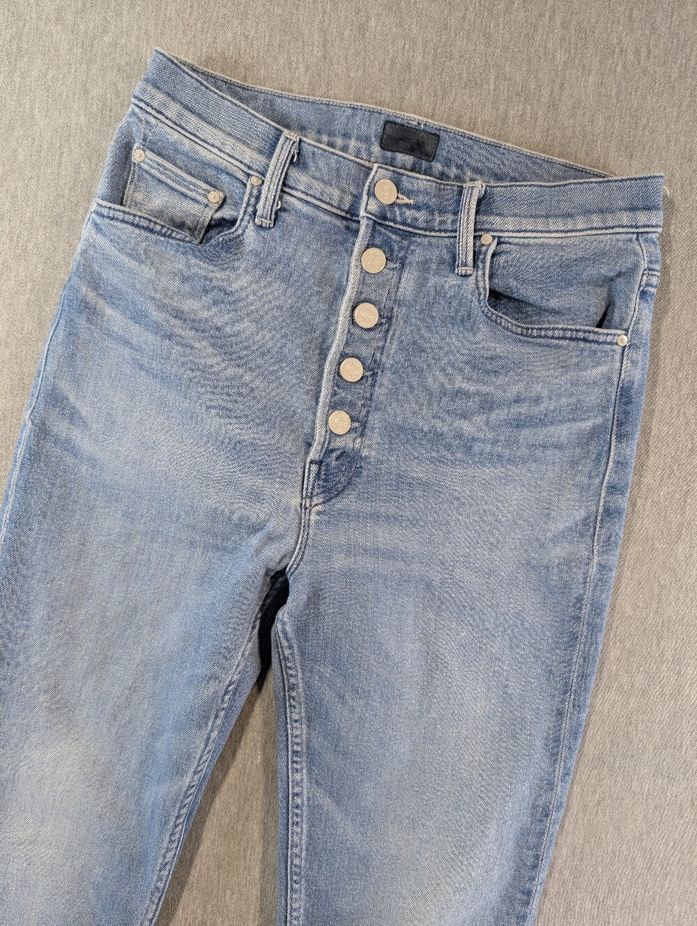 Mother The Pixie Rider Ankle Jeans Women's 26 Mediterranean Muse Blue